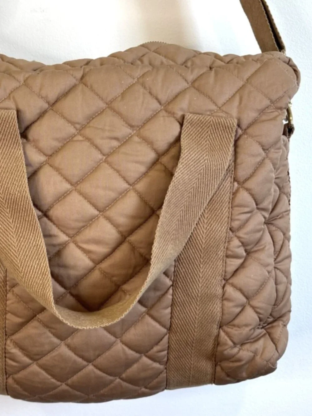 Cam Cam Copenhagen Changing Diaper Bag M Camel Tan Organic Cotton Minimalist